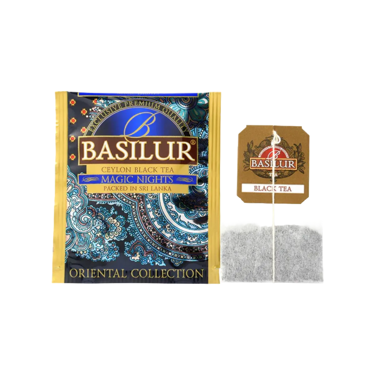 Basilur Magic Nights sort te 25 breve frugt