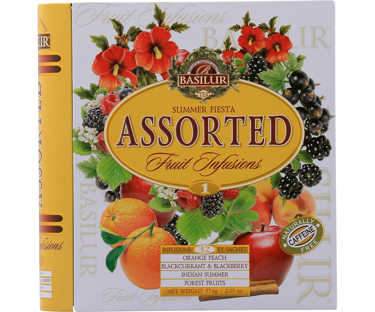Basilur Summer Fiesta Tea Book frugtte 32 breve 4 smage