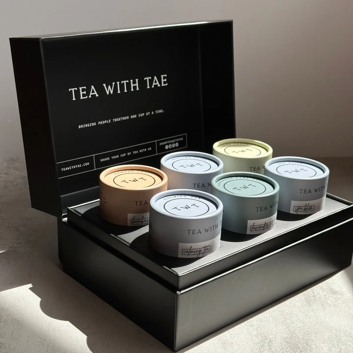 Tea with Tae Bento Box Bestsellers te 6-pak koffeinfri gave