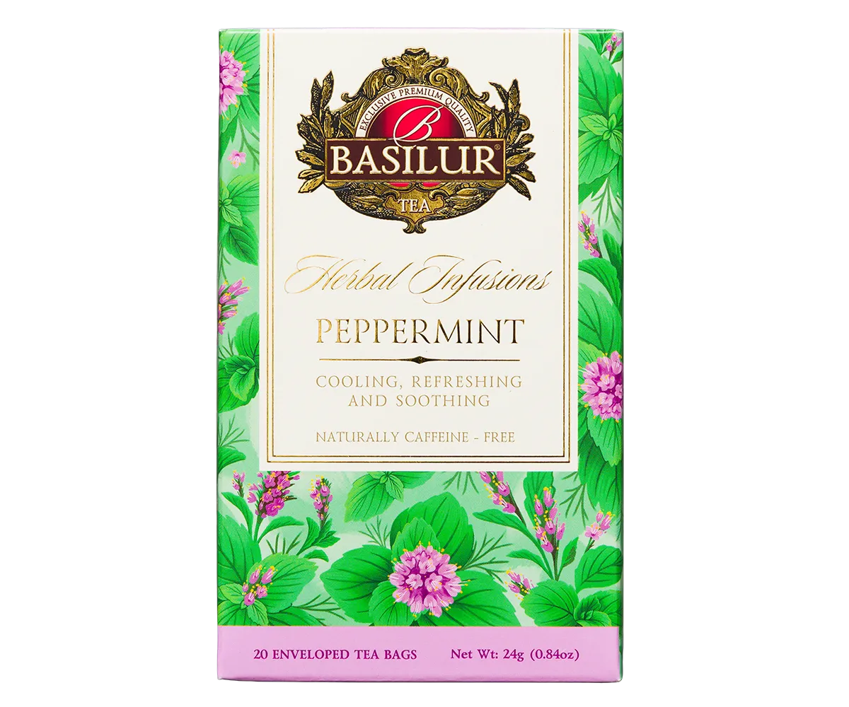 Basilur Herbal Infusions Peppermint urtete 20 breve mynte