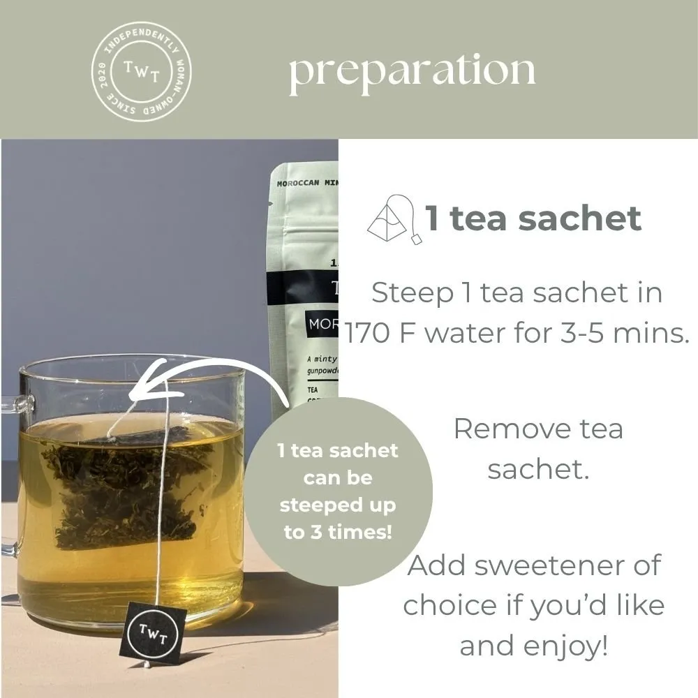 Tea with Tae Moroccan Mint grøn te 30 breve mynte
