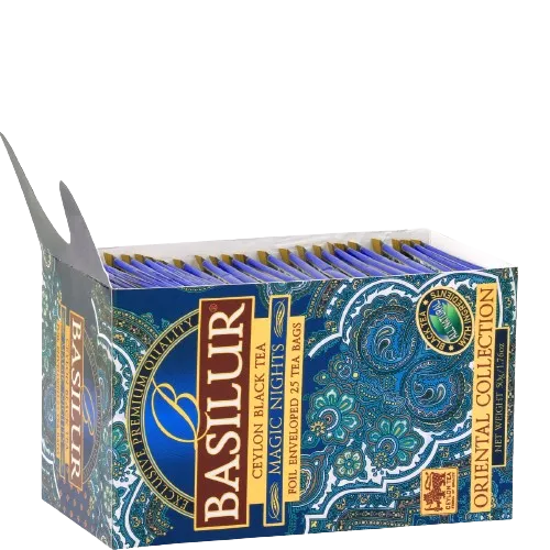 Basilur Magic Nights sort te 25 breve frugt