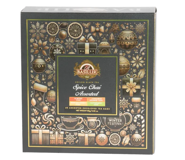 Basilur Spice Chai Assorted sort te 40 breve krydret