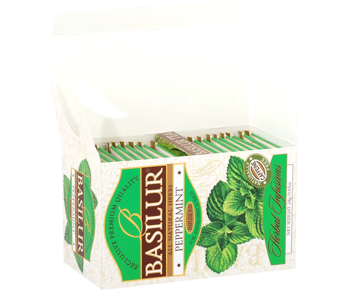 Basilur Herbal Infusions Peppermint urtete 20 breve koffeinfri