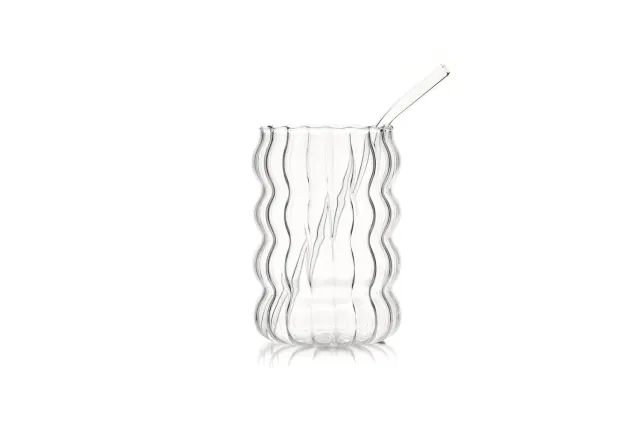 Palais des Thés Matcha glas 45 cl med sugerør