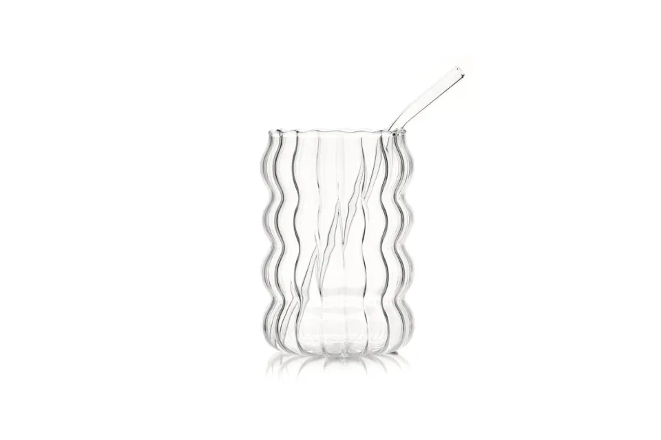 Palais des Thés Matcha glas 45 cl med sugerør