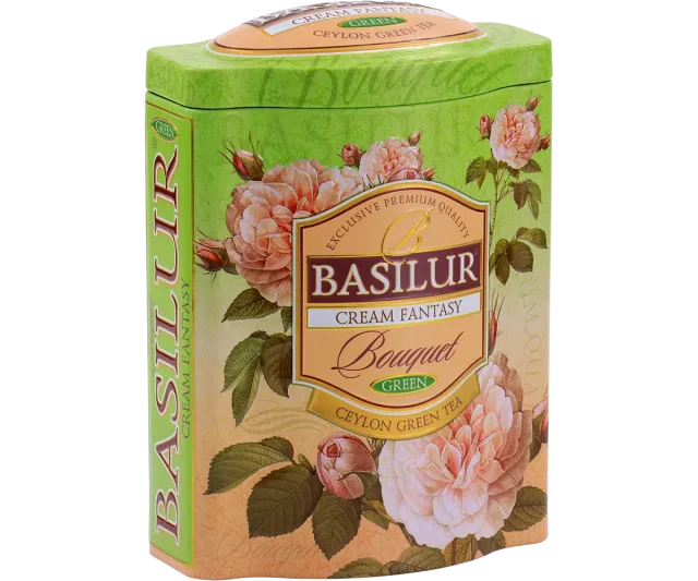 Basilur Cream Fantasy grøn te 100g bær fløde