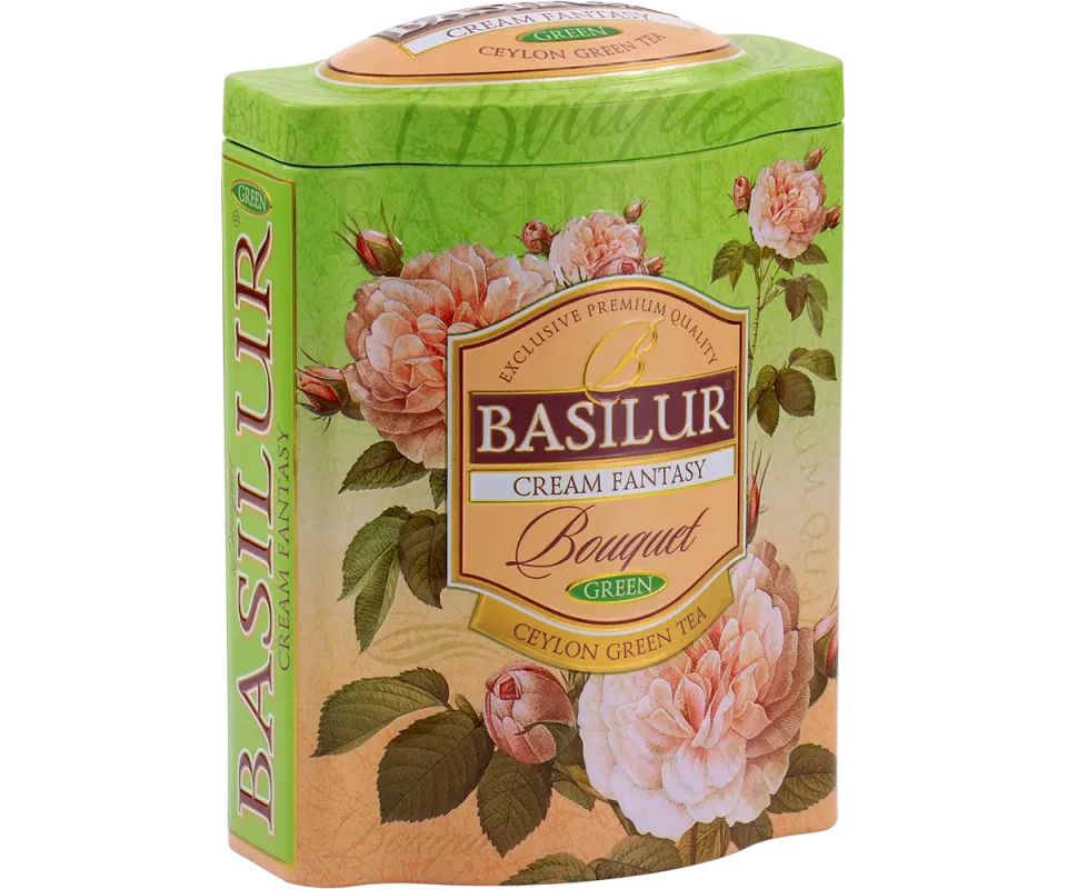 Basilur Cream Fantasy grøn te 100g bær fløde