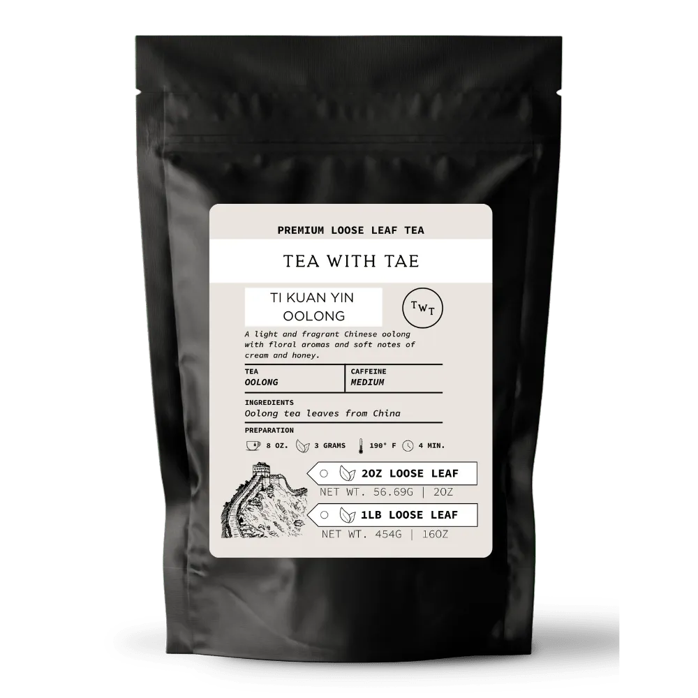 Tea with Tae Ti Kuan Yin oolong løs te 57g mild