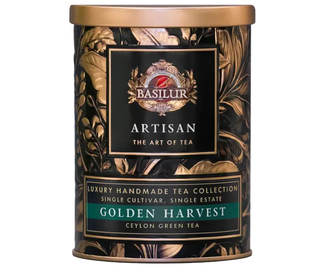 Basilur Golden Harvest grøn te håndlavet mild