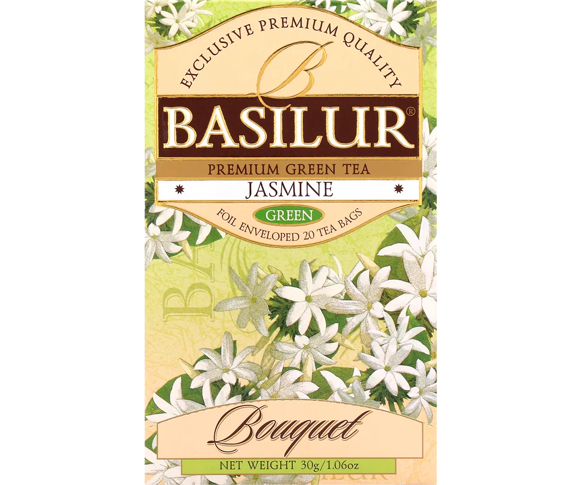 Basilur Bouquet Jasmine grøn te 25 breve jasmin