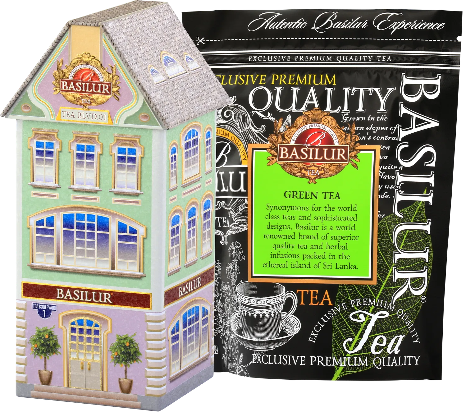 Basilur Tea Boulevard 1 grøn te 75g gaveæske
