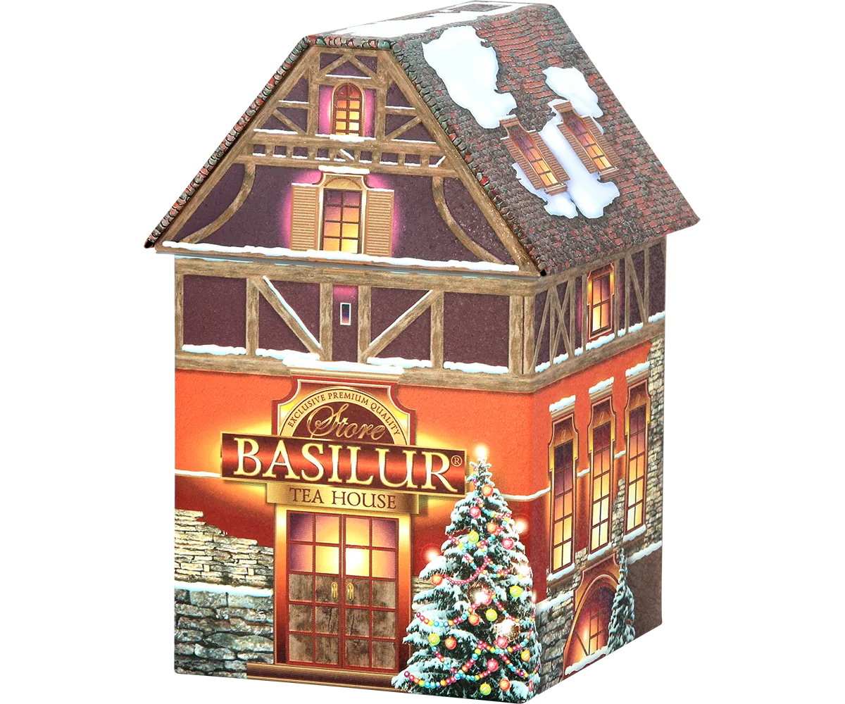 Basilur Christmas Tea House sort te 100g marcipan