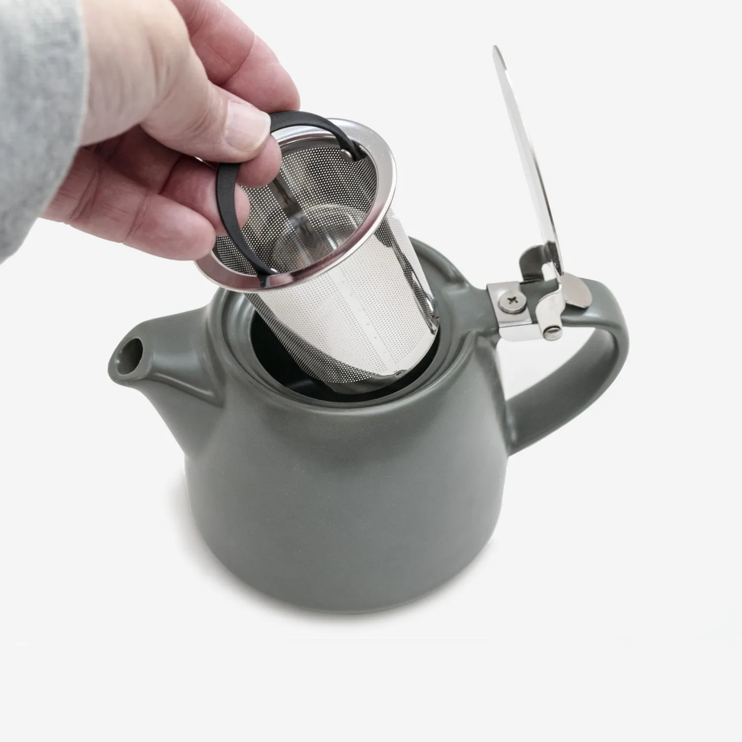 By SIPS Dark Grey Tea Pot tekande keramik mørkegrå