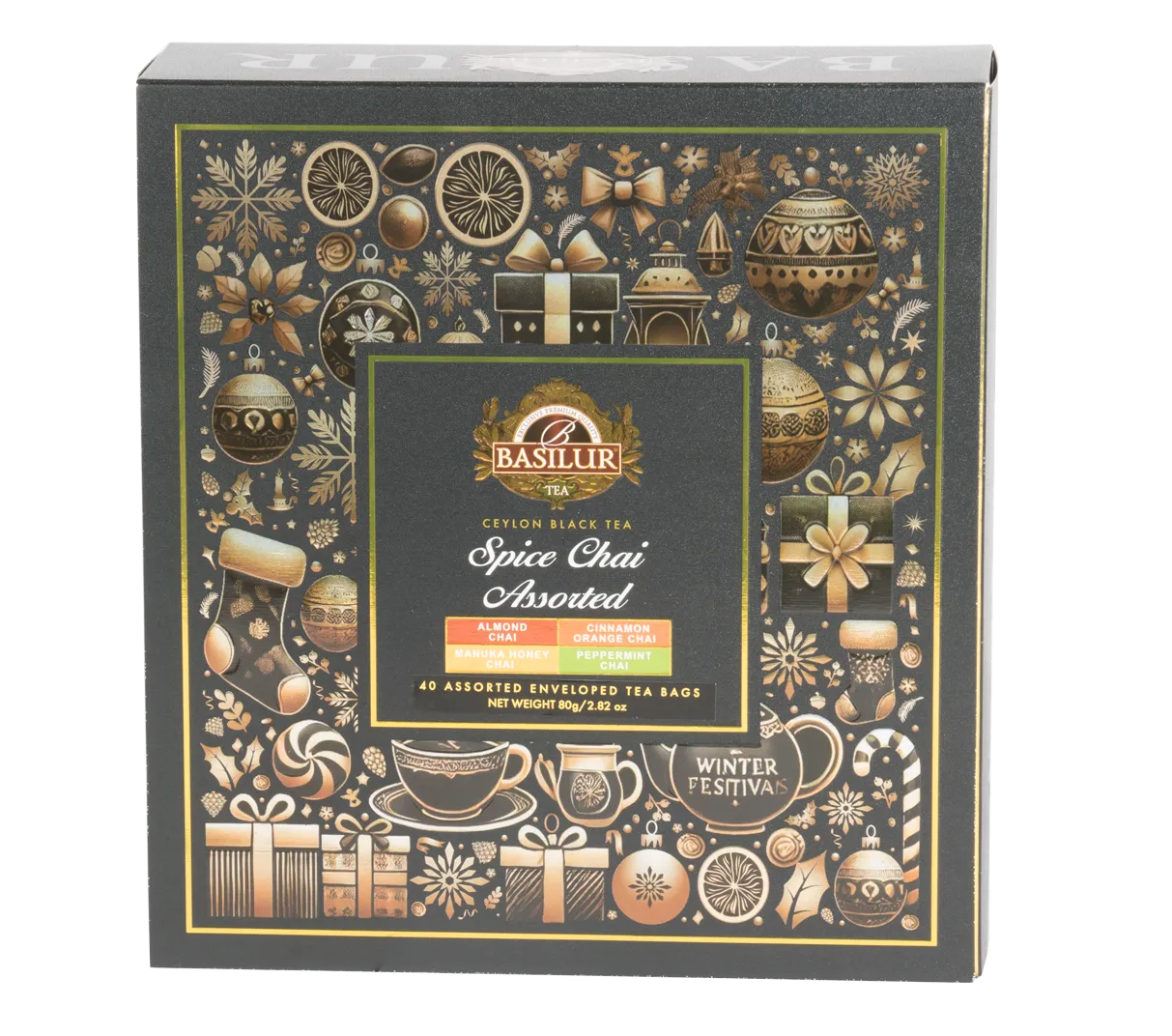 Basilur Spice Chai Assorted sort te 40 breve krydret