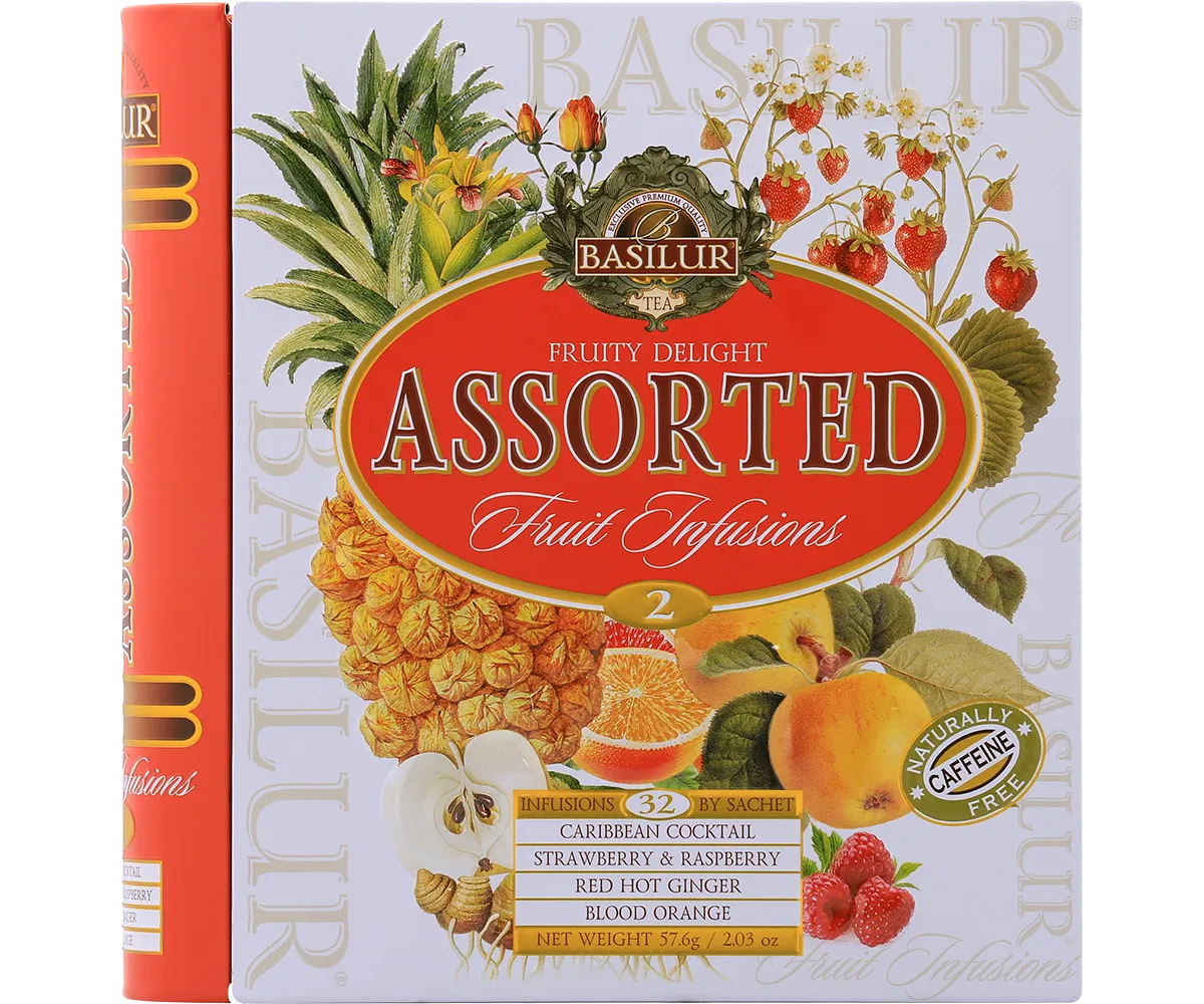 Basilur Fruity Delights frugt tebreve 32 stk 4 smage