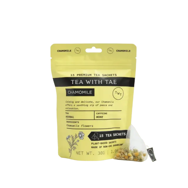 Tea with Tae Chamomile brev-te urtete 30 breve koffeinfri