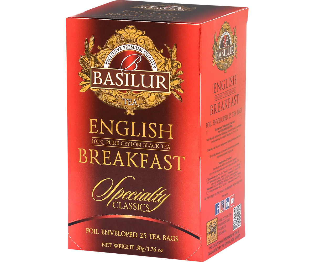Basilur Specialty Classics English Breakfast sort te 25 breve kraftig