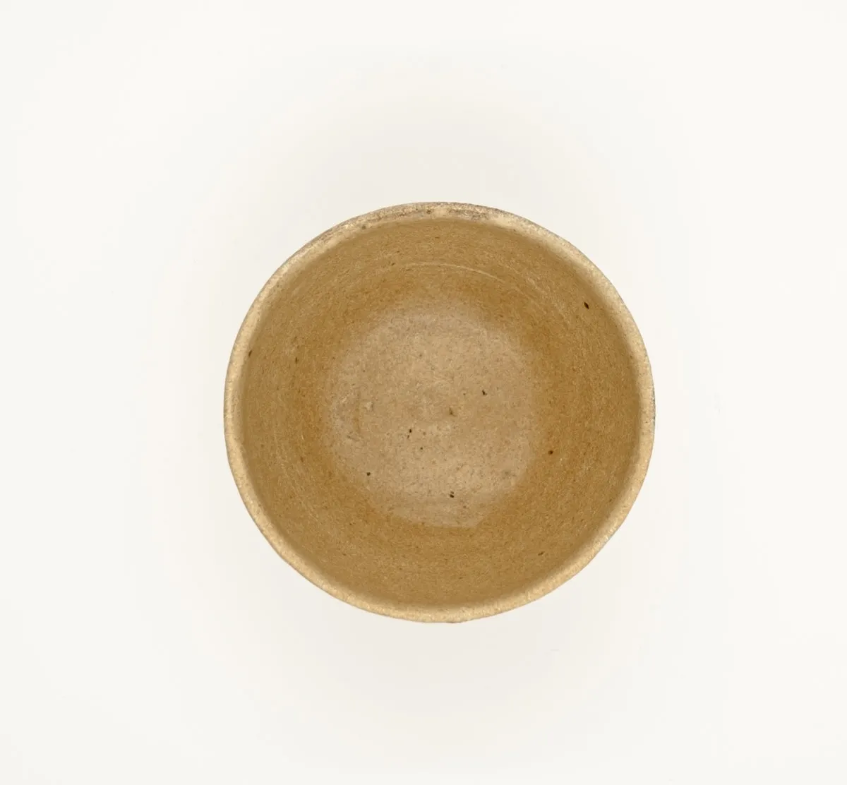 Tyst Te Karatsu Chawan matchaskål vintage okker