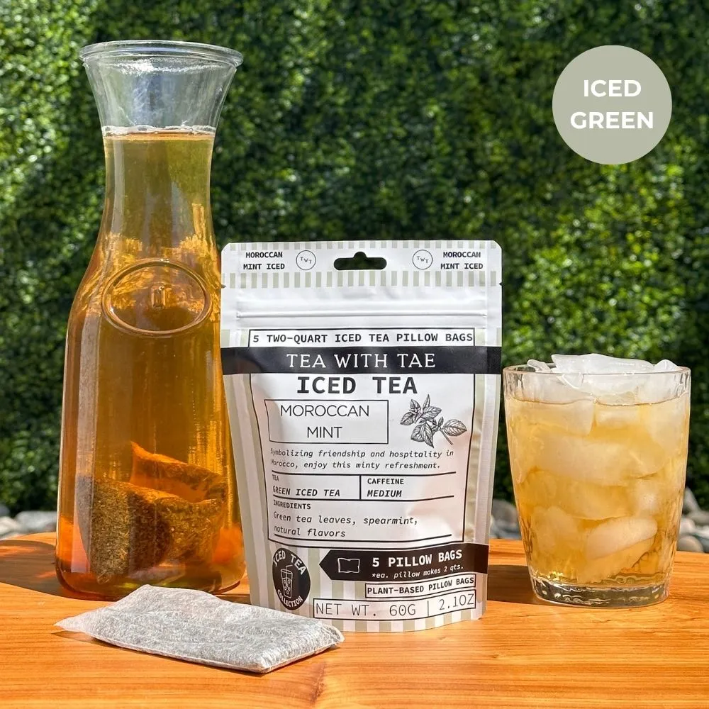 Tea with Tae Moroccan Mint grøn iste 10 breve mynte