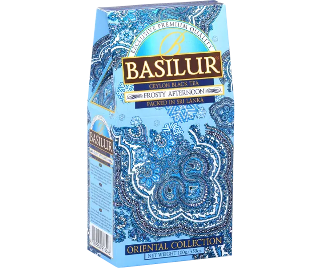 Basilur Frosty Afternoon sort te 100g kornblomst
