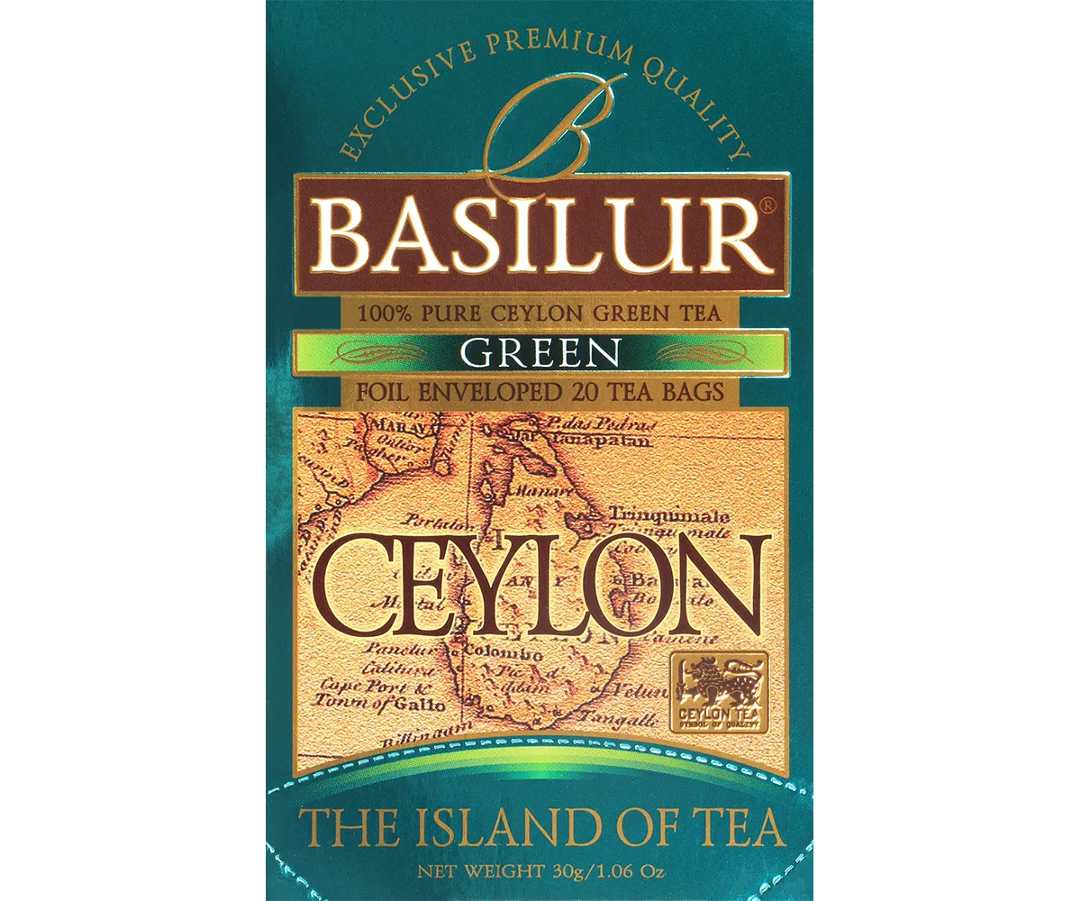 Basilur Green grøn te breve 25 stk ren