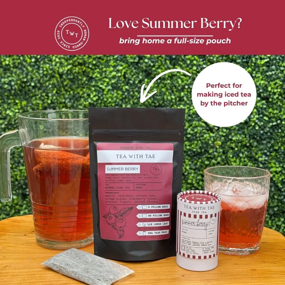 Tea with Tae Summer Berry Mini Tube iste 5 breve bær