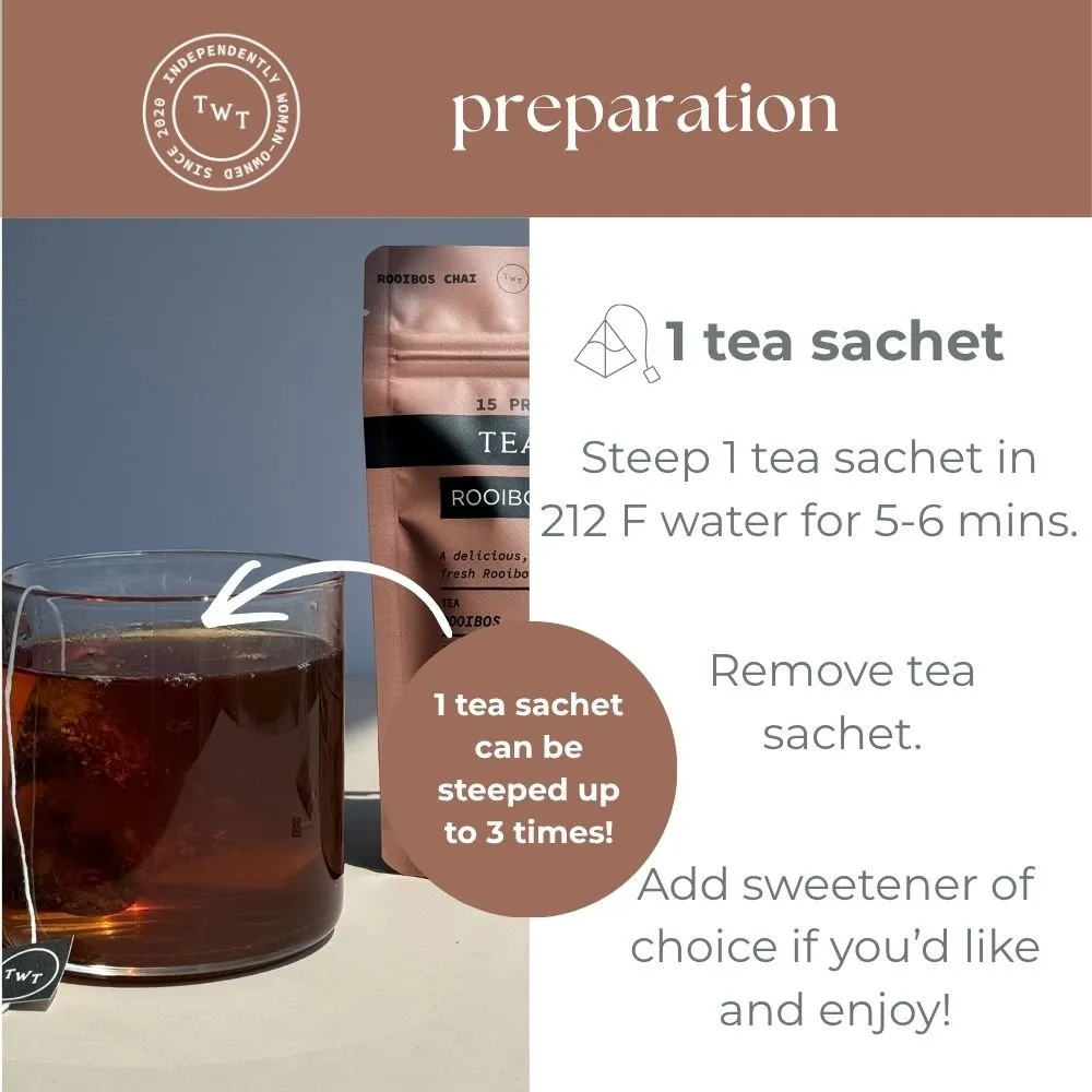 Tea with Tae Rooibos Chai te 30 breve koffeinfri