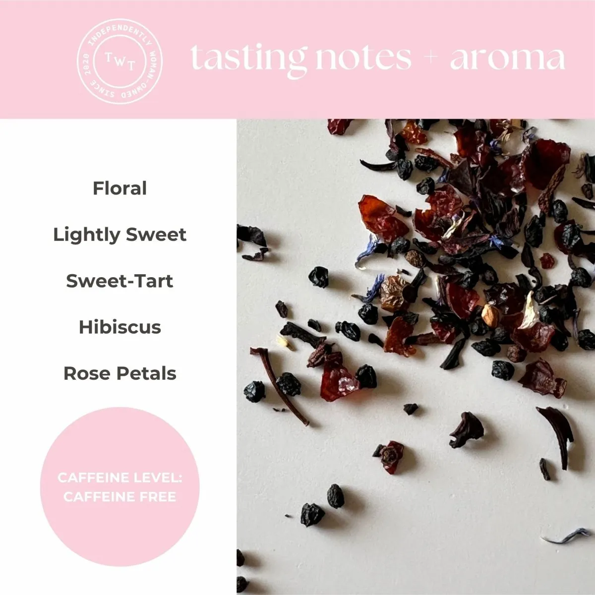 Tea with Tae Hibiscus Rose urtete 5 breve blomstret