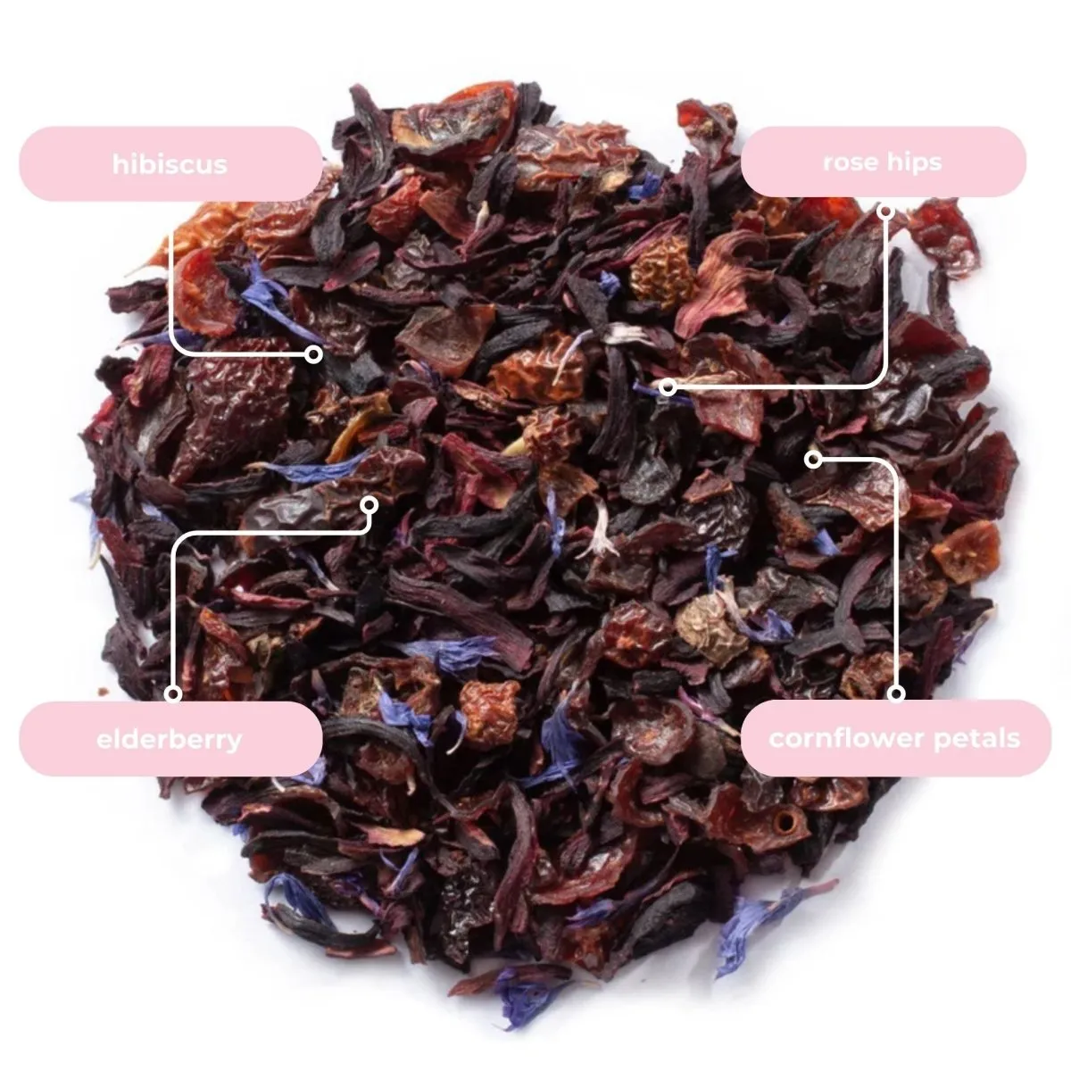 Tea with Tae Hibiscus Rose urtete 5 breve blomstret