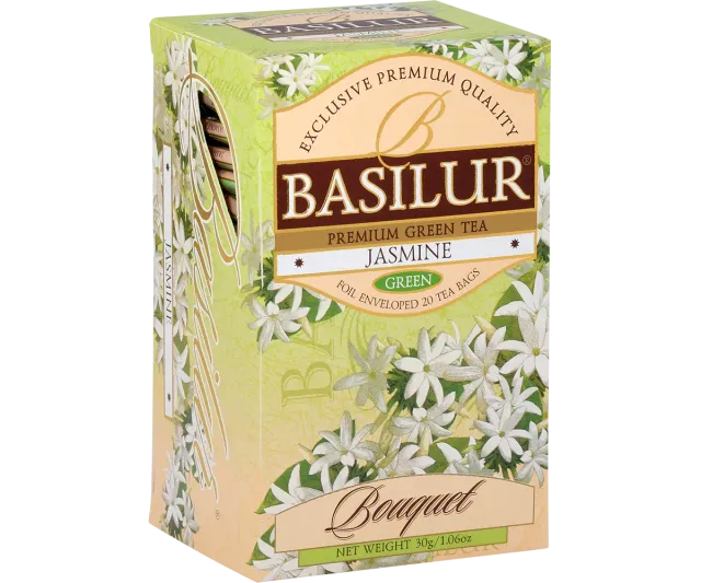 Basilur Bouquet Jasmine grøn te 25 breve jasmin