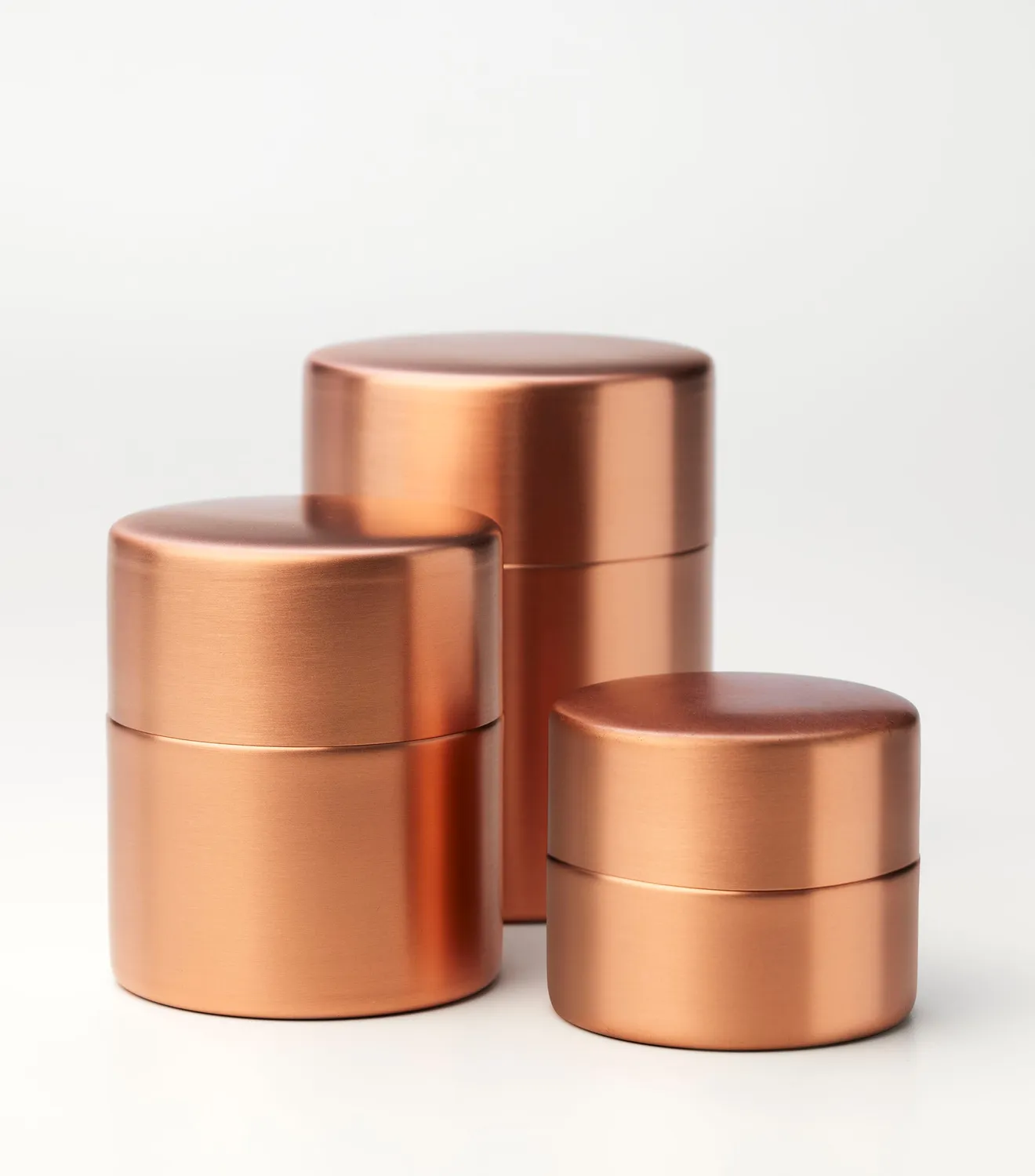 Tyst Te Copper Tea Caddy tedåse kobber stor