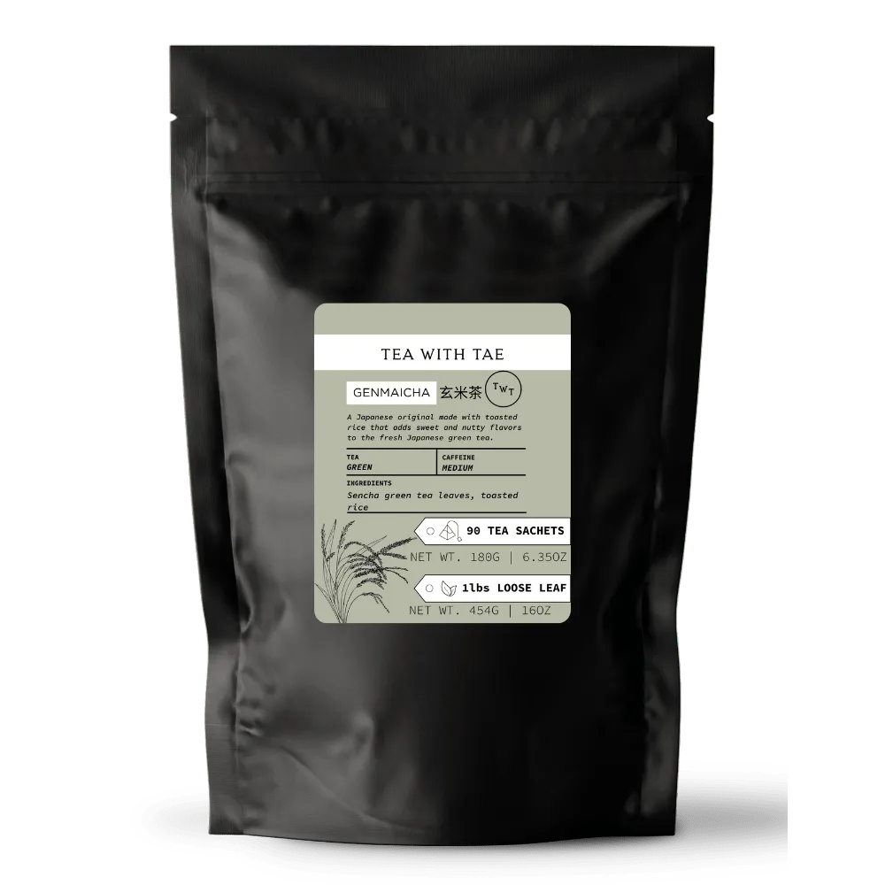Tea with Tae Genmaicha grøn te 30 breve ristet ris
