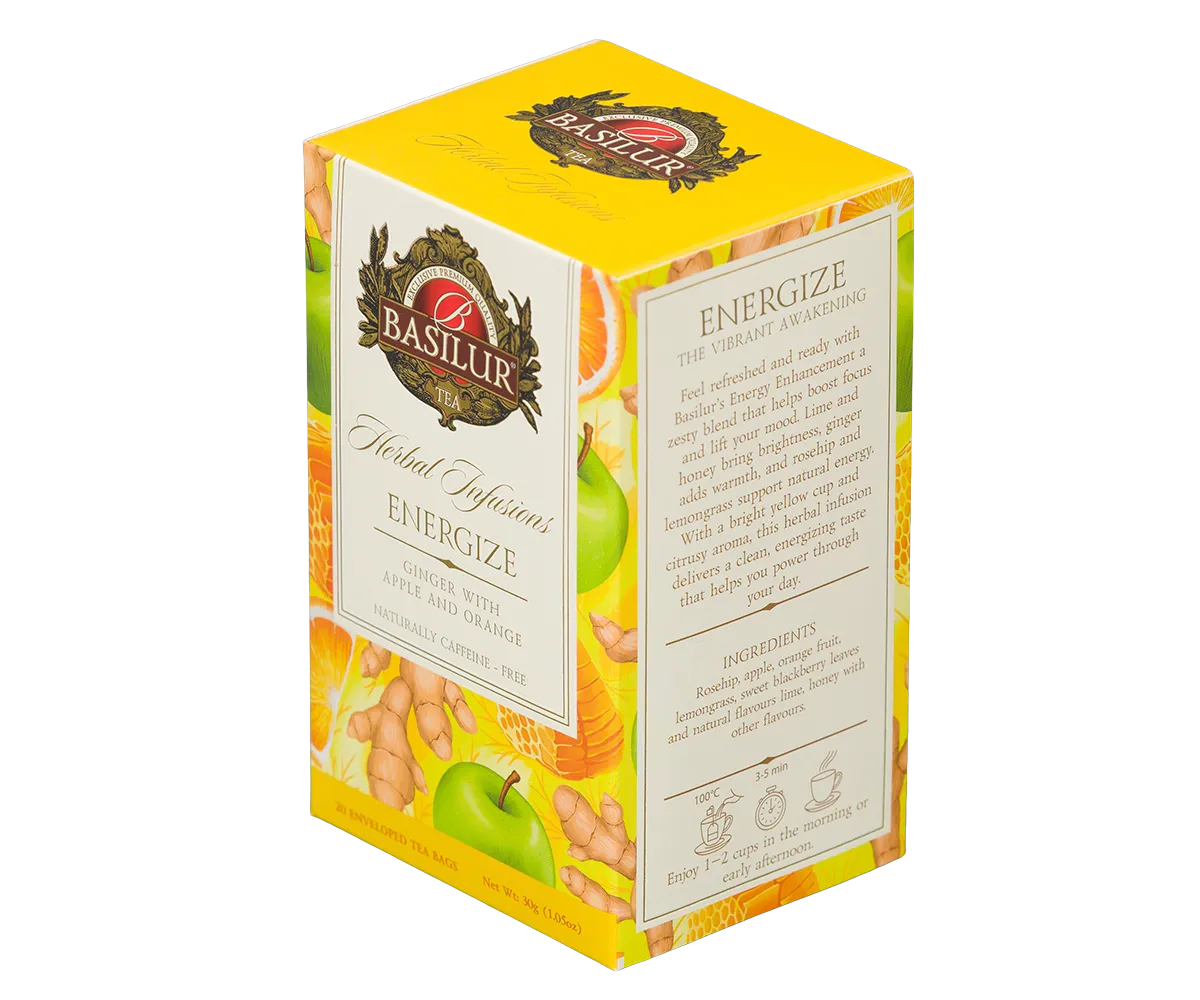 Basilur Herbal Infusions Energize urtete 20 breve lime