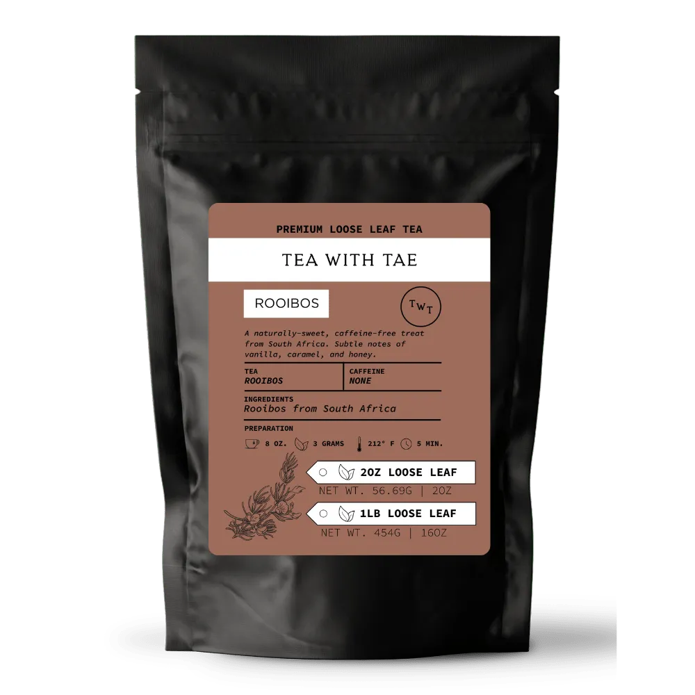 Tea with Tae Rooibos løs te 2 oz koffeinfri