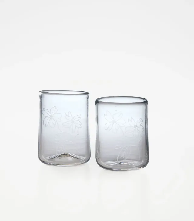 Tyst Te Mirabelle glas cold brew mundblæst