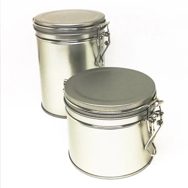 Nordic Tea tedåse patentluk 100 g sølv