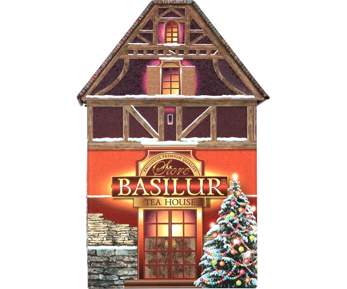 Basilur Christmas Tea House sort te 100g marcipan
