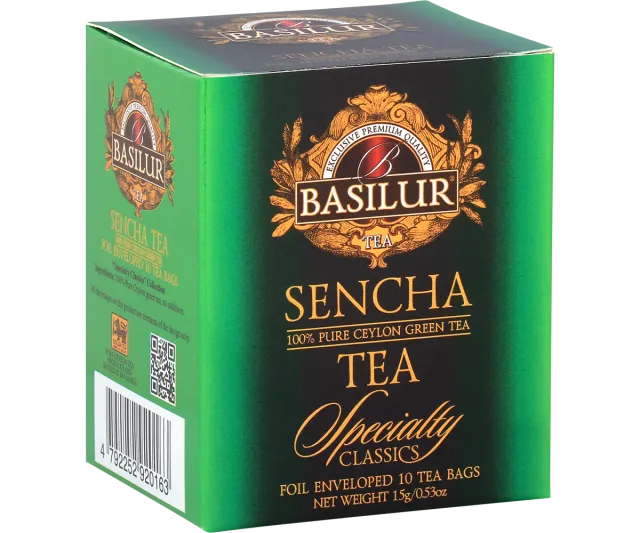 Basilur Specialty Classics Sencha grøn te 10 breve mild