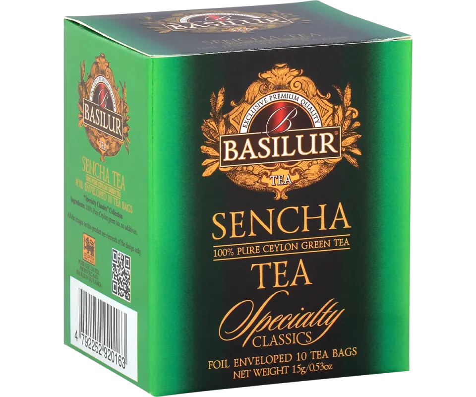 Basilur Specialty Classics Sencha grøn te 10 breve mild