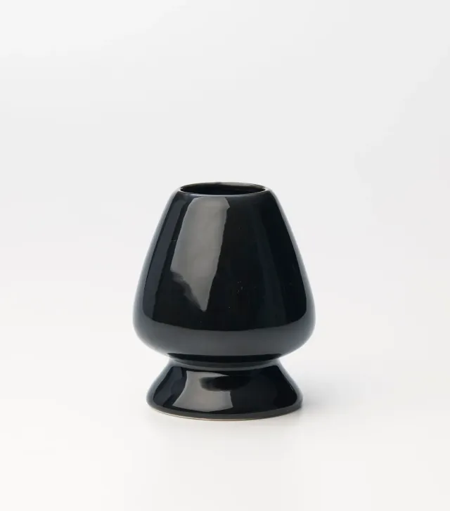 Tyst Te Ceramic Chasen Stand holder til matchapiskeris sort