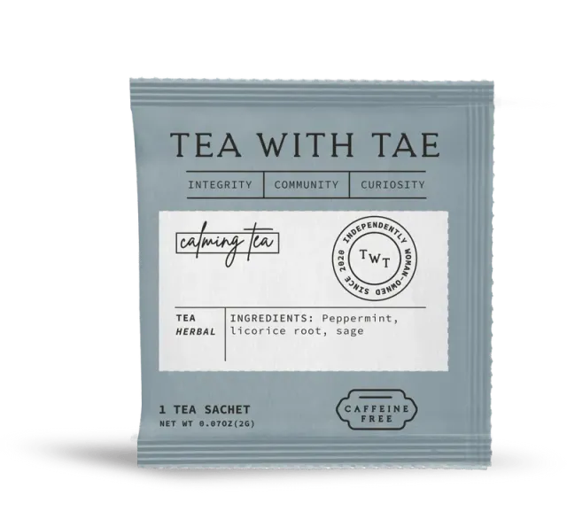 Tea with Tae Calming urtete 50 breve mynte