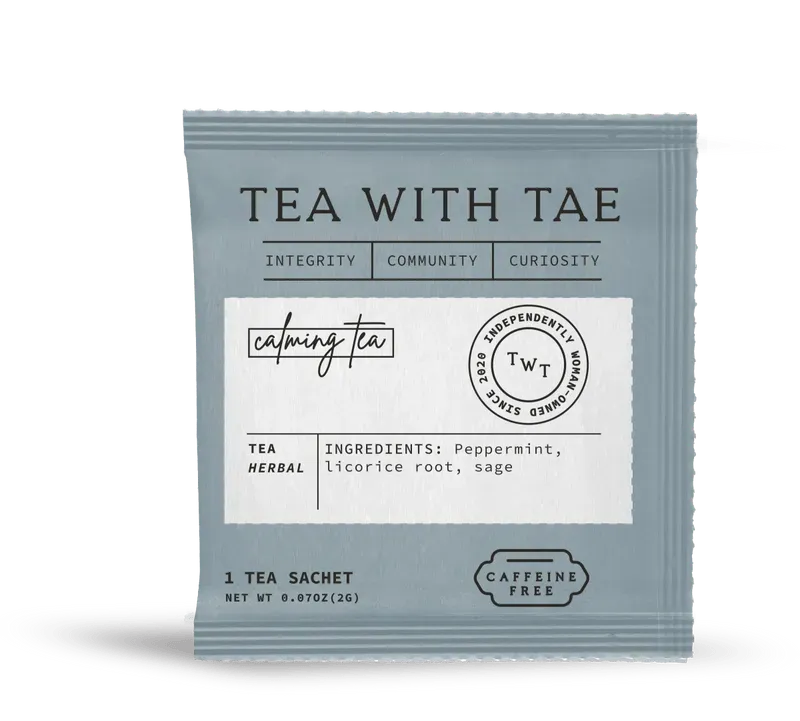 Tea with Tae Calming urtete 50 breve mynte