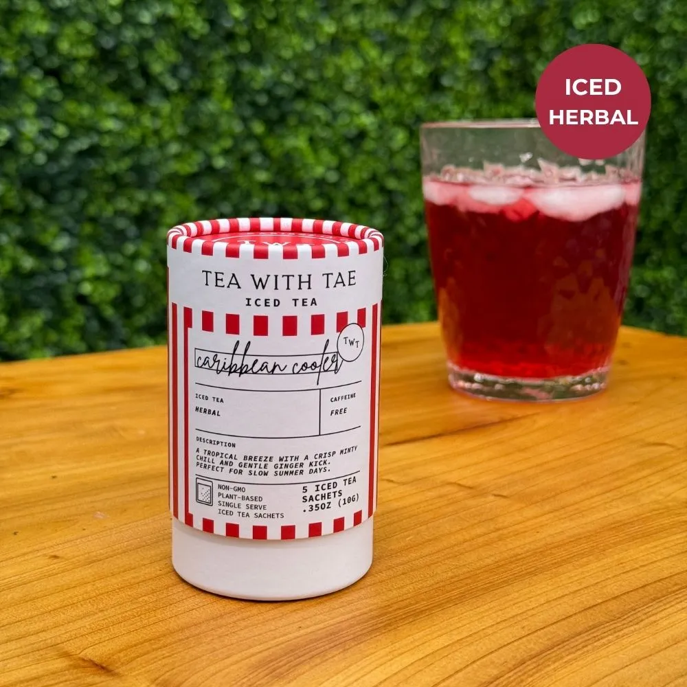 Tea with Tae Caribbean Cooler mini tube iste 5 breve hibiscus
