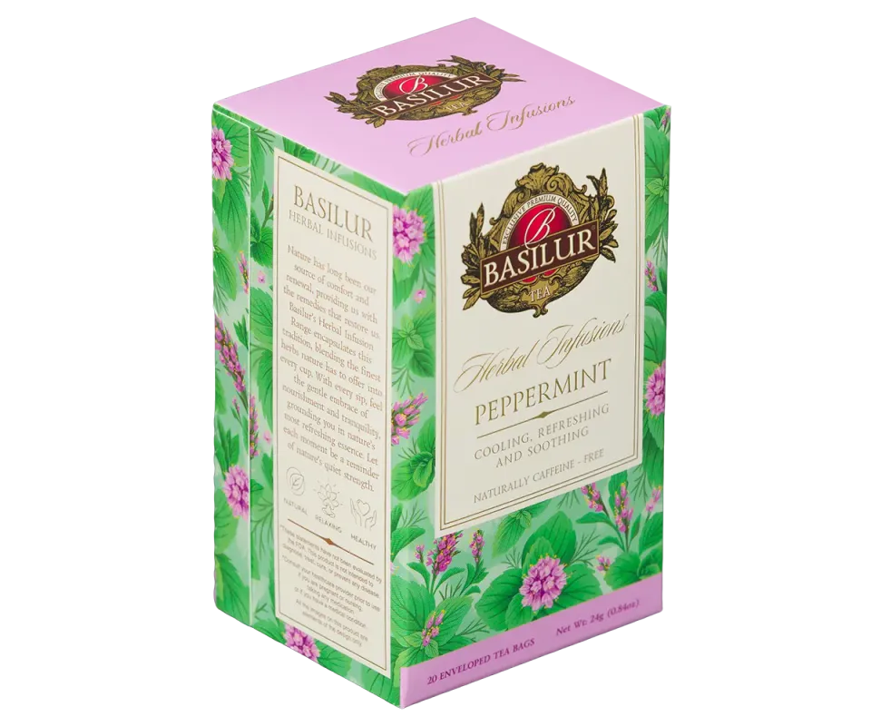Basilur Herbal Infusions Peppermint urtete 20 breve mynte