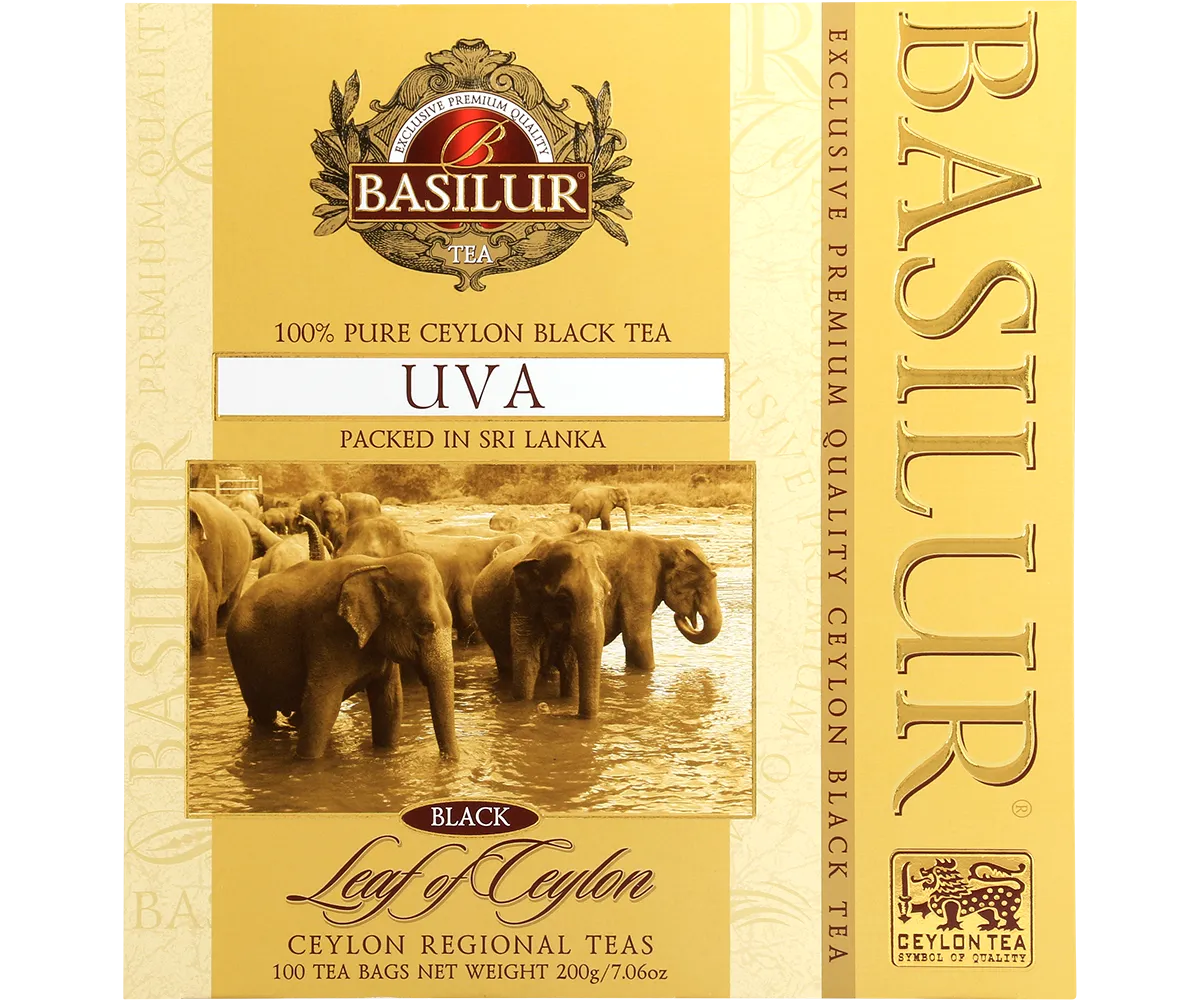 Basilur Leaf of Ceylon Uva sort te 100 breve mild