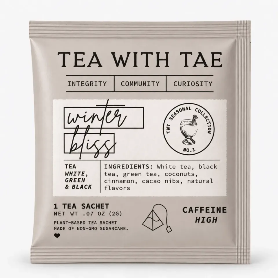 Tea with Tae Winter Bliss tebreve 50 stk kokos