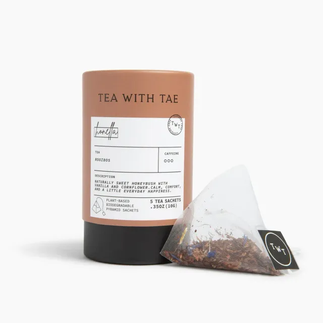 Tea with Tae Honella Mini Tube honeybush te 5 breve vanilje