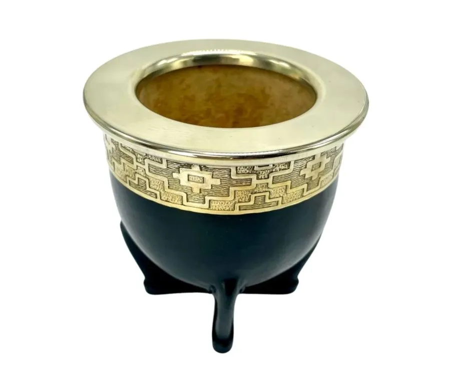 Mate Shop Danmark Imperial matekop kalabas sort ornamenteret