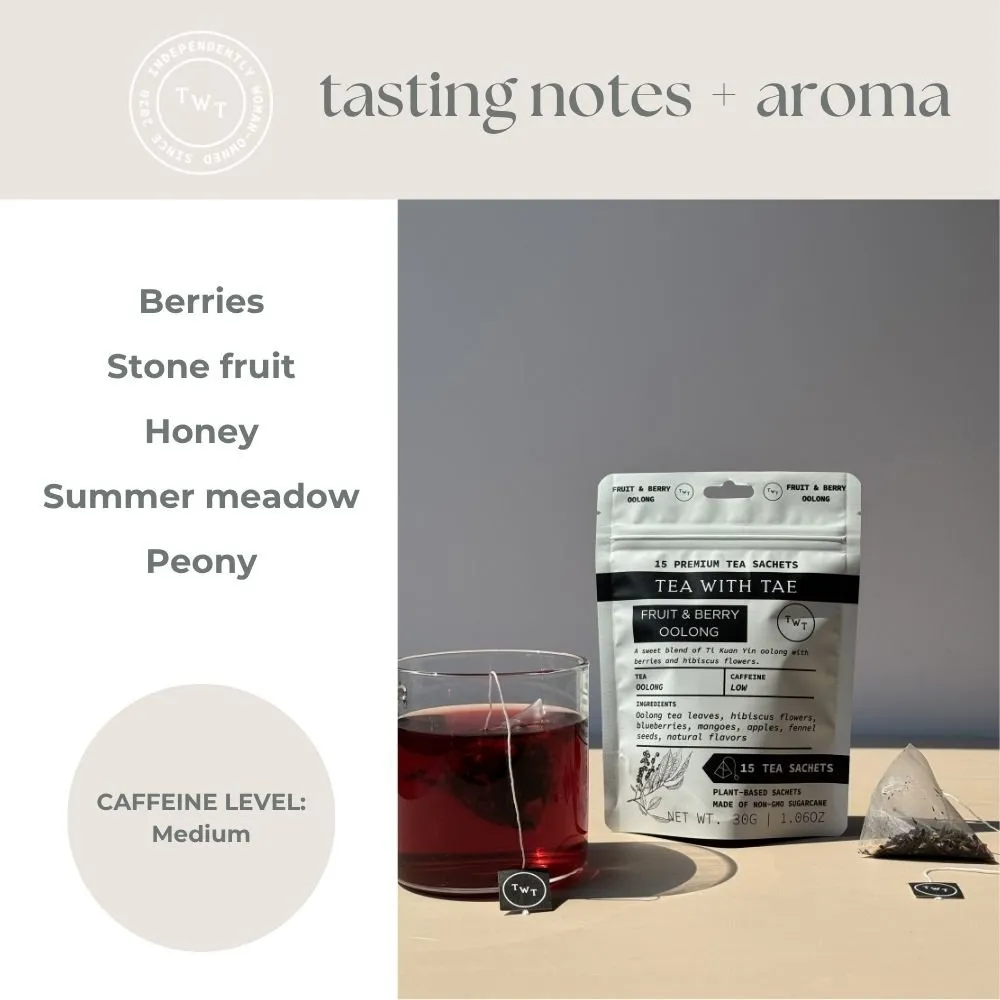 Tea with Tae Fruit & Berry oolong te 30 breve frugt